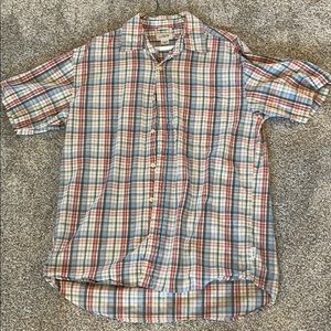 Vintage 90s J. Crew plaid short sleeved shirt
